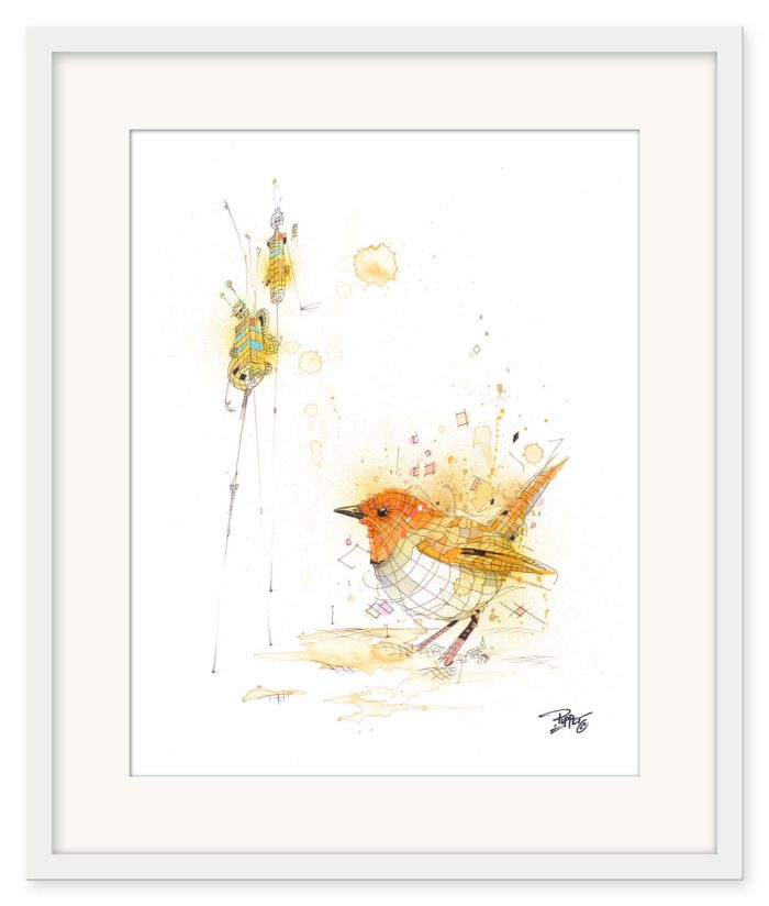 Puppet - Robin with gridlings - Bild 2