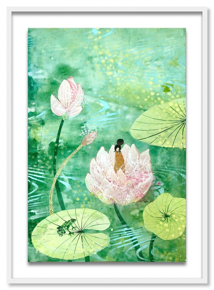 Catharina Edlund - Water Lily Pond SÅLD - Bild 2