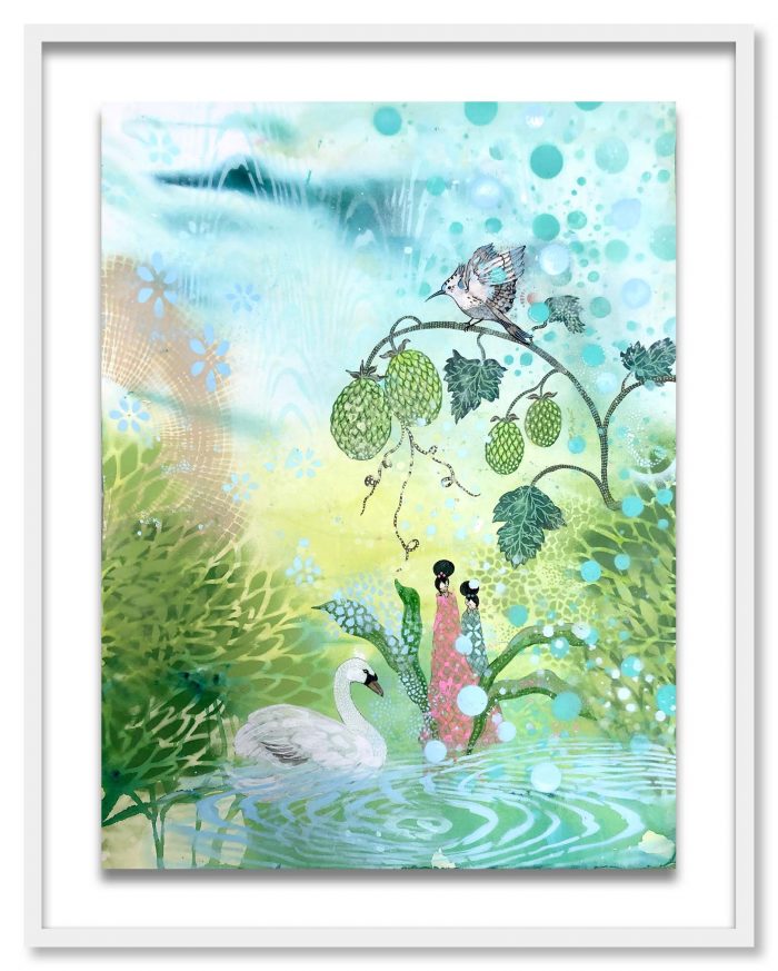 Catharina Edlund - The Swan Pond - SÅLD - Bild 2