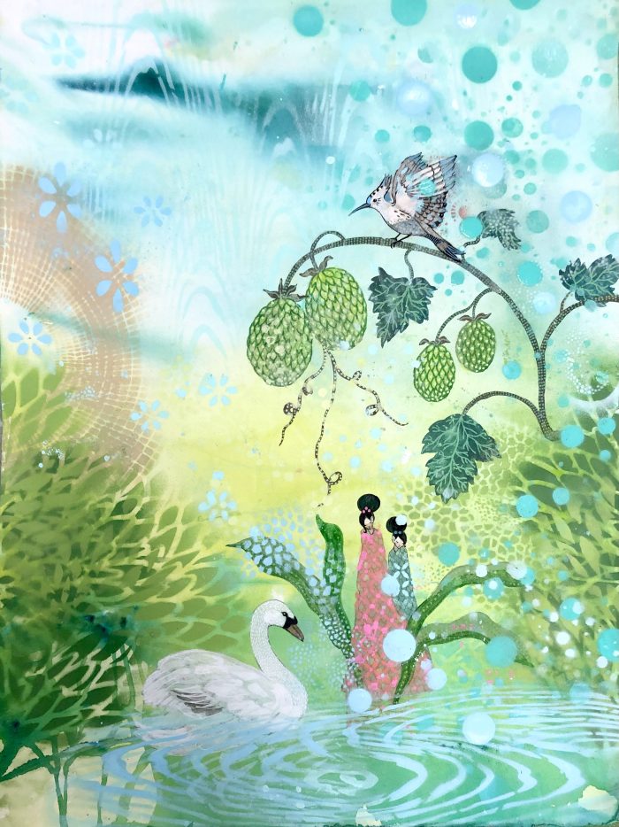 Catharina Edlund - The Swan Pond - SÅLD